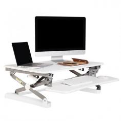 RL Rapid Riser

Features :
Height adjustment from 150mm to 500mm
Weight capacity up to 18kg
Easy manual operation
Available in Small or Medium size
Large Keyboard Tray and Wide Work Surface
Gas Spring Offers Smooth and Even Height Adjustment
15 Height Adjustment Levels
Sits on Existing Workstation
Control Levers on Either Side
Comes with hole for monitor arm installation