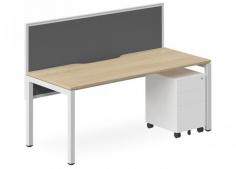 DD Plaza Tek Workstation Single Sided For 1 Person With 700h Screen

Features:
Base Finish: White / Black
White Top: Laminex White 200