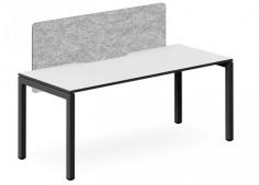DD Plaza Workstation Single Sided For 1 Person with Optic Screen

Features:
Base Finish: White / Black
White Top: Laminex White 200