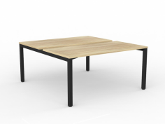 OL Axis 2-User Double Sided Workspace – Oak Top with Black Frame
•GECA Certified
•10 year warranty
•50 x 50 mm square legs, 50 x 25 mm rails
•2mm steel for extra strength and stability
•80 mm height adjustment in each foot
•Arctic black powdercoat finished frame
•Multiple rail positions on each frame
•Worktop height 715 mm
•2x Melamine Worktops – 25 mm E0 grade substrate finished in studio white or new oak with matching 2 mm ABS edge.
•Excludes cable management and screens.
•Tried, tested and used in thousands of offices globally