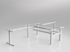 OL Agile 90° Shared Workstation Frame to Suit 2 Worktops
Layout Type – 90° layout
Frame Colour – Black Powdercoat/White Powdercoat
Frame Type – Fixed Height
Weight rating: 160kg
90mm x 60mm legs
Warranty 10 Years
Flatpack – Assembly required