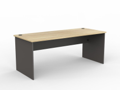 OL AltoSystem Straightline Desk – Oak
Standard straight desk with 18mm melamine base
Frame: Melamine – 18 mm E1 grade substrate finished in studio white or charcoal with matching 2 mm PVC edge
Melamine – 25 mm E1 grade substrate finished in studio white or new oak with matching 2 mm PVC edge
Fast assembly design
BIFMA tested fittings
Cable ports included
Warranty: 10 Years