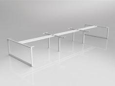 OL Anvil Double Sided Workspace Frame to Suit 6 Worktops
Layout Type – 6 staff back to back
Powdercoated Triangle Loop style 50mm x 50mm x 50mm frame
Frame Type – Fixed height
50mm x 25mm rail
Worktop Height – 715mm
Excludes Worktops, Cable Management and screens
Warranty 10 Years
Flatpack – Assembly required