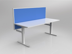 OL Agile Desking Layout with Worktop of 1800mm x 800mm and 50mm Central Divider Screen
Agile individual layout with worktop of 1800mm x 800mm
Black Powdercoated frame or White Powdercoated frame.
25mm Studio White worktop with ABS edge
Includes pinnable 50mm central divider screen with breathe fabric all over
Warranty of 3 to 12 years