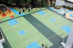 Built for all climates, our flooring boasts exceptional weather resistance, making it suitable for basketball courts worldwide. Resilience: The on-site glued system, comprising a high-compressed elastic layer and a wear-resistant EPDM top layer, provides unparalleled resilience, ensuring longevity and performance. Easy Installation:Save time and money with the easy installation of Sportec Basketball Floors – just roll out, cut, and glue, eliminating the need for heavy machinery.
