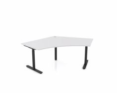 OL Agile 120° Electric Height Adjustable Round Leg Workstation
Powdercoated frame
25mm studio white worktop with 2mm PVC edge.
Height adjustable by triple motor system from 620mm-1270mm high
Weight rating: 100kg
Warranty of  10 years
Flatpack – Assembly required