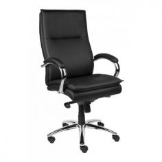 MA Rav 4 PU Leather Chrome Base Executive Chair
Good quality PU covering
Gas lift High Back Executive Chair
Chrome base and arms for added style and elegance
Knee tilt mechanism
Frame Colour : Chrome
Seat Colour :  Black PU
Adjustable to suit your most comfortable position
Dimensions(mm) : 1160-1090H x 640W x 660D
Weight : Executive : 16.5kg
Weight Capacity : 120kg
Origin : China
Warranty: 3 years