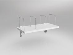 OL Axis Screenmount Shelf
ISO 14001 & ISO 9001 Certified
Axis Screenmount shelf
Studio White
243 high x 600 wide x 300 deep
4 x chromed bookend hoops
Arctic White powdercoat to brackets
Mounts on central transom of Axis screens
10 Years Warranty