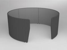 OL Motion Ring For Private Meeting Space
The large 2 way acoustic screens
3 sizes to choose from 1100mm or 1400mm or 2000mm high walls keep the meeting private
Motion Ring provides a great private space for meetings
ISO9001 Quality Assurance Certificate
ISO14001 Environmental Certificate
Fabric Qty based on 1500mm wide
Outside Fabric: 8.1m
Inside Fabric: 8.1m
Assembly Required
Warranty: 10 Years
Supplied as a project specific product. Lead time is approx. 14 – 16 weeks