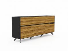 GP Novara 3 Pencil Drawers and 3 Filing Drawers Cabinet
Timber veneer on the front & matt black 2 pac paint frame
Three pencil drawers on top
Three filing drawers at bottom
Aluminium feet
Colour – Zebrano/Black
Dimension: W1825 x D425 x H802 mm
Flatpack, assembly required