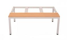 RL Locker Seats and Stands
Seat and Stand to Suit Bank of 2 or 3 Lockers
Suitable for 305mm W Lockers ONLY
Single Sided Bench Seat with Light Oak Mod Wood Slats
Silver Powder-Coated Frame
Black Levelling Feet