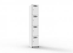 RL 4 Door Melamine Locker
Finished In Laminate, Featuring Black Edging
Width – 305mm, Depth – 455mm,Height – 1850mm
No. of Compartments – 4
E0 Rated MR Melamine Carcass
Key Locking – Includes 2 x Keys Per Lock
Adjustable Levelling Feet
Soft Close Hinges
E0 Rated MDF Doors With Clear Sealant On Vent Cutouts
Available in Natural Oak or Natural White