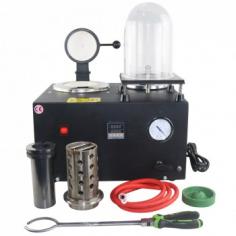 2-in-1 Small Electric Gold Melting Furnace Gold Smelter & Casting Machine with 1-3Kg Graphite Crucible