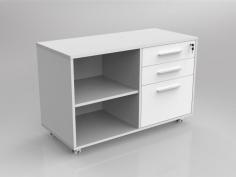 OL Axis Caddy Mobile Bookcase with 3 Lockable Drawers
Axis Caddy mobile bookcase unit
966mm wide x 640mm high x 460mm deep
With 1 x BBF drawer inser
18mm top
Shelves and base
18mm studio white carcase
Set on 5 x heavy duty castors.
Left or RH configuration.
10 Year Warranty