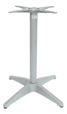 FL Astoria Aluminium Hospitality Table Base – Precious Silver
Suitable for indoor and outdoor commercial use
Top Plate: Cast aluminium top plate with 8 fastening points
Pole: 60DIA aluminium pole
Base: Cast aluminium 4 star base
4 x adjustable Feet
Supplied unassembled – easy to assemble
Base Span: 650mm Diagonal
Standard height: 720mm
Unit Weight: Anodised Base 5kg
Maximum Suitable Table Top Size: 800x800mm square – 15kg
Made in China