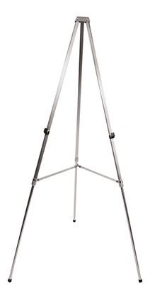 VC Easel
Portable light weight aluminium tripod easel perfect for supporting board and presentation materials. Height adjustable legs. Easy fold for storage and transport.
Aluminium Easel – lightweight to 1.6mts
Accepts up to 900 x 900mm board.
Includes BONUS carry bag
Recommended for holding lighter boards only.