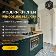 Upgrade your home with expert kitchen remodeling in San Francisco. We specialize in designing and transforming outdated kitchens into modern, functional, and stylish spaces tailored to your needs. From custom cabinets and countertops to flooring, lighting, and full renovations, our skilled team delivers high-quality craftsmanship at competitive prices. Whether you want a sleek contemporary look or a classic design, we ensure timely completion and complete customer satisfaction. Contact us today for reliable and affordable kitchen remodeling services in San Francisco and turn your dream kitchen into reality!
