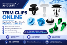 Shop high-quality automotive trim clips online from Southern Cross Auto Clips. Explore a wide selection of reliable plastic fasteners, retainers and replacement clips suitable for most vehicle makes and models. Enjoy easy online ordering, dependable products, helpful service and fast Australia-wide delivery.